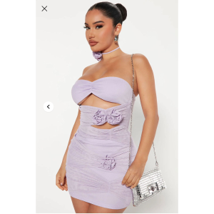 Silver Mirror Chain Clutch Bag