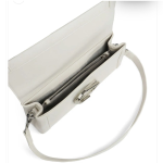 Elegant Ivory Flap Shoulder Bag