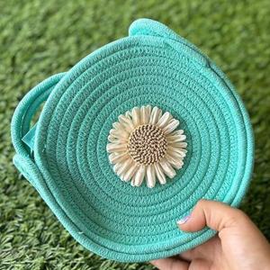 Round Sunflower Sling Bag