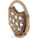 Seashell Embellished Round Handbag for Women