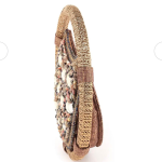 Seashell Embellished Round Handbag for Women