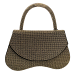 Gold Crystal Embellished Party Handbag for Women